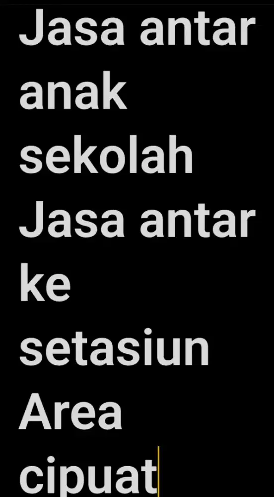 JASA ANTAR ANAK SEKOLAH ATAU ANTAR APA SAJA SEKITARAN CIPUTAT