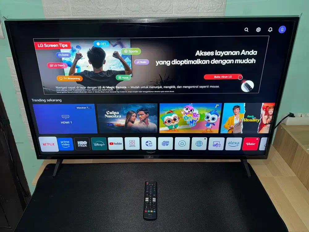 LG SMART TV LED 43 INCH 4K THINQ AI UPSCALE IMAGE