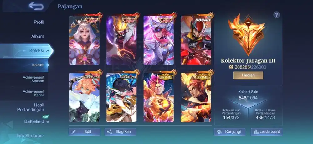 AKUN MOBILE LEGEND PRIBADI