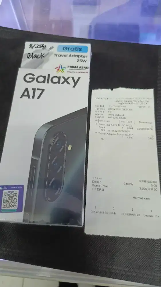 Samsung A17 8/256 warna Black