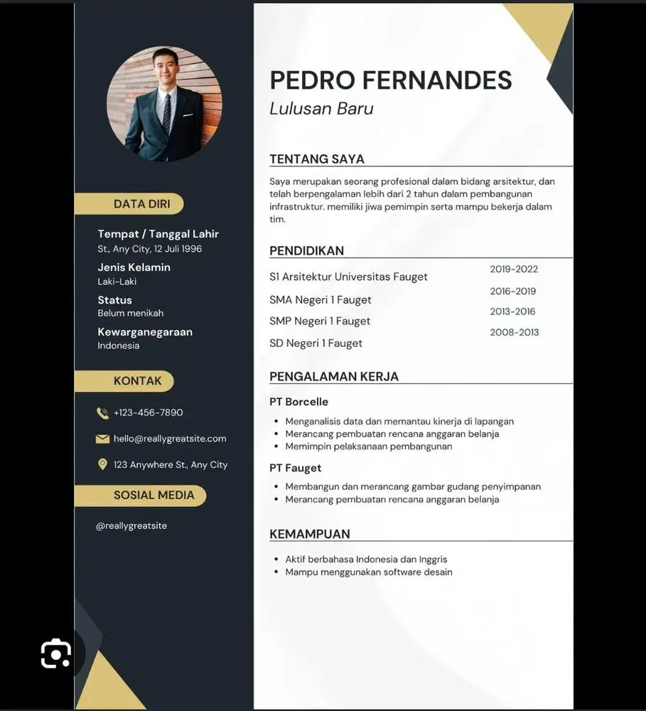 Jasa bikin cv kerja