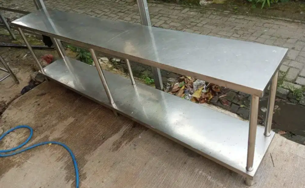 meja pripare stainless 254 x 60 x 85