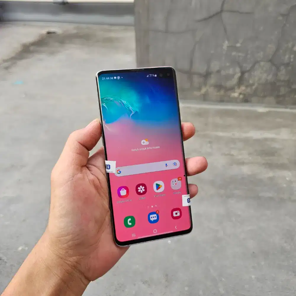 SAMSUNG GALAXY S10 PLUS SEIN 8/128 MULUS MINUS TOMPEL SECUIL NORMAL