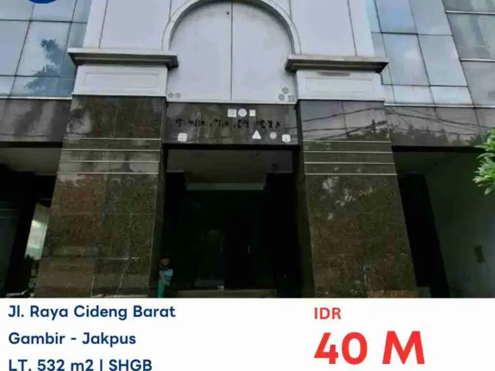 DIJUAL MELALUI AYDA GEDUNG DI CIDENG BARAT JAKARTA BARAT