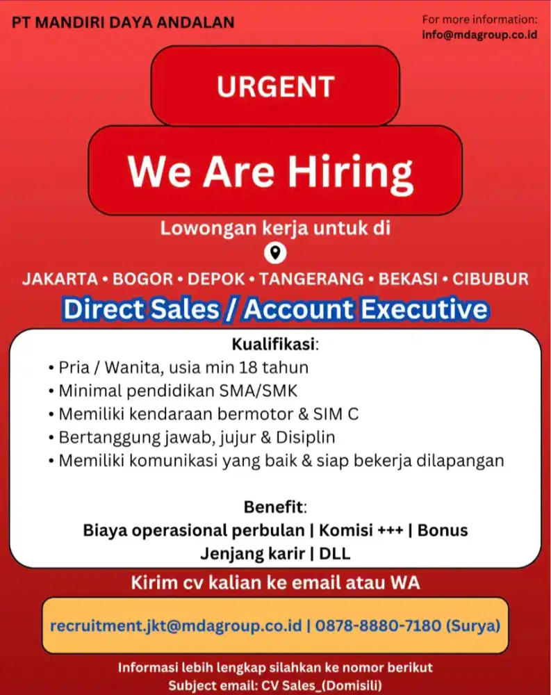 Sales Lapangan Dtd Internet