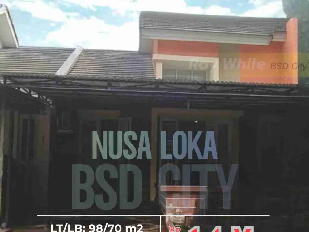Rumah minimalis terawat di Nusa Loka BSD Dekat Tol