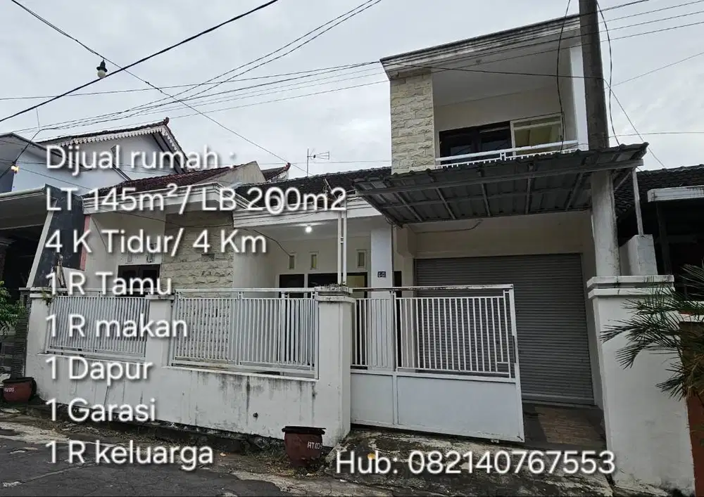 DIJUAL RUMAH TINGGAL 2 LANTAI SHM