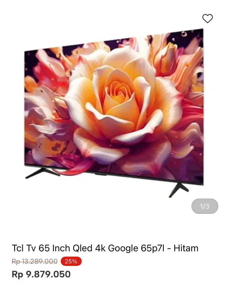 TCL GOOGLE TV 65inci QLED