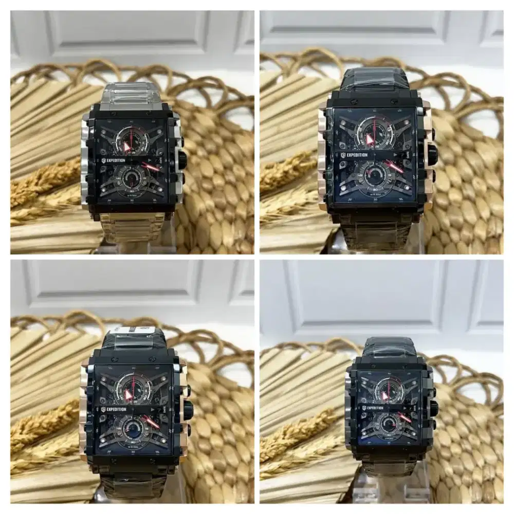 Ready!!Jam Tangan Expedition 6757 pria Strap Rantai