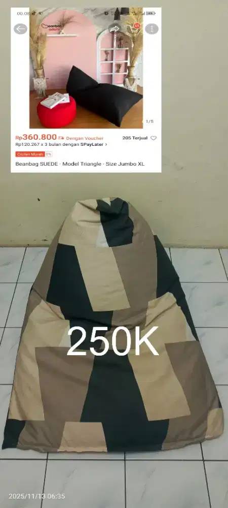 Bean Bag Triangle Size Extra Large Jumbo