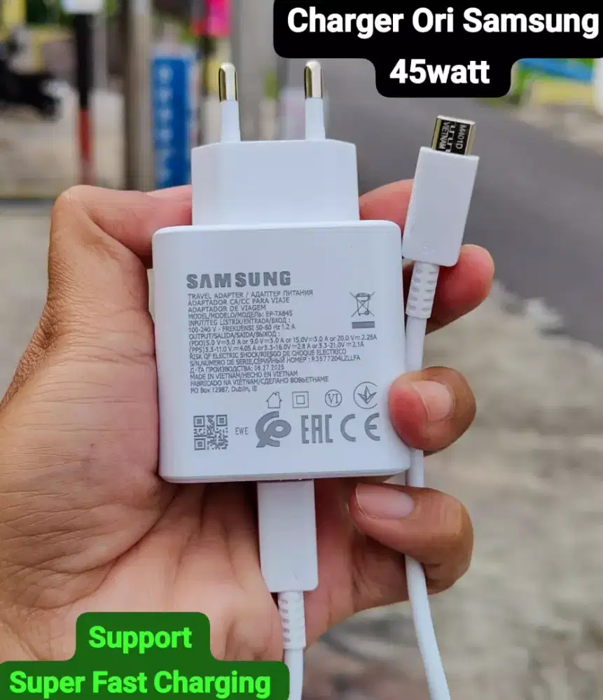 Charger Ori Samsung 45watt ( Super Fast Charging )