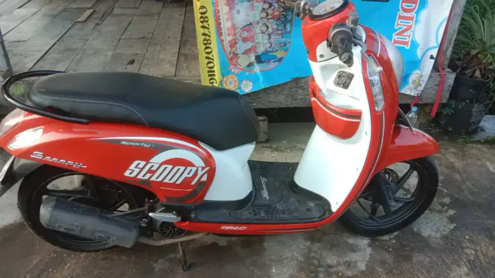 Scoopy esp starter halus THN 2016 plat AB Bantul