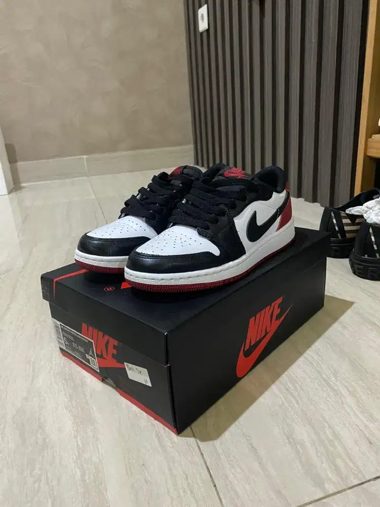 Air jordan 1 retro low OG black toe GS