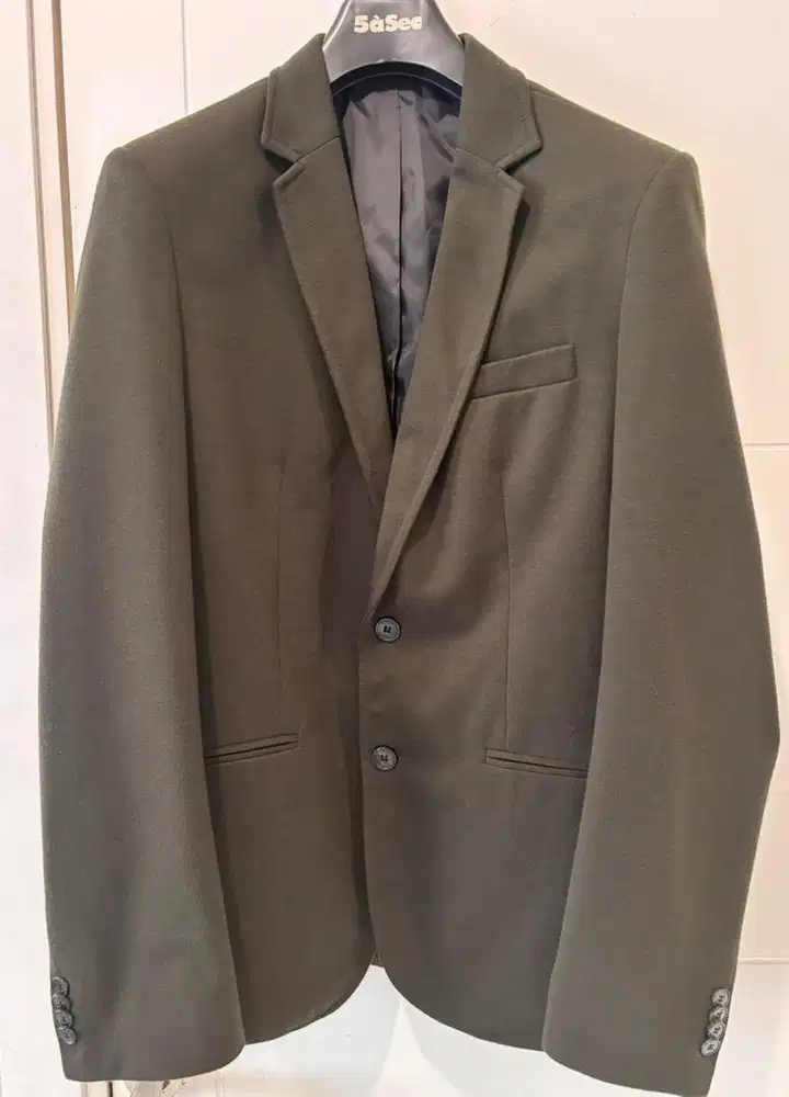Zara Blazer Size Uk 42 Hijau