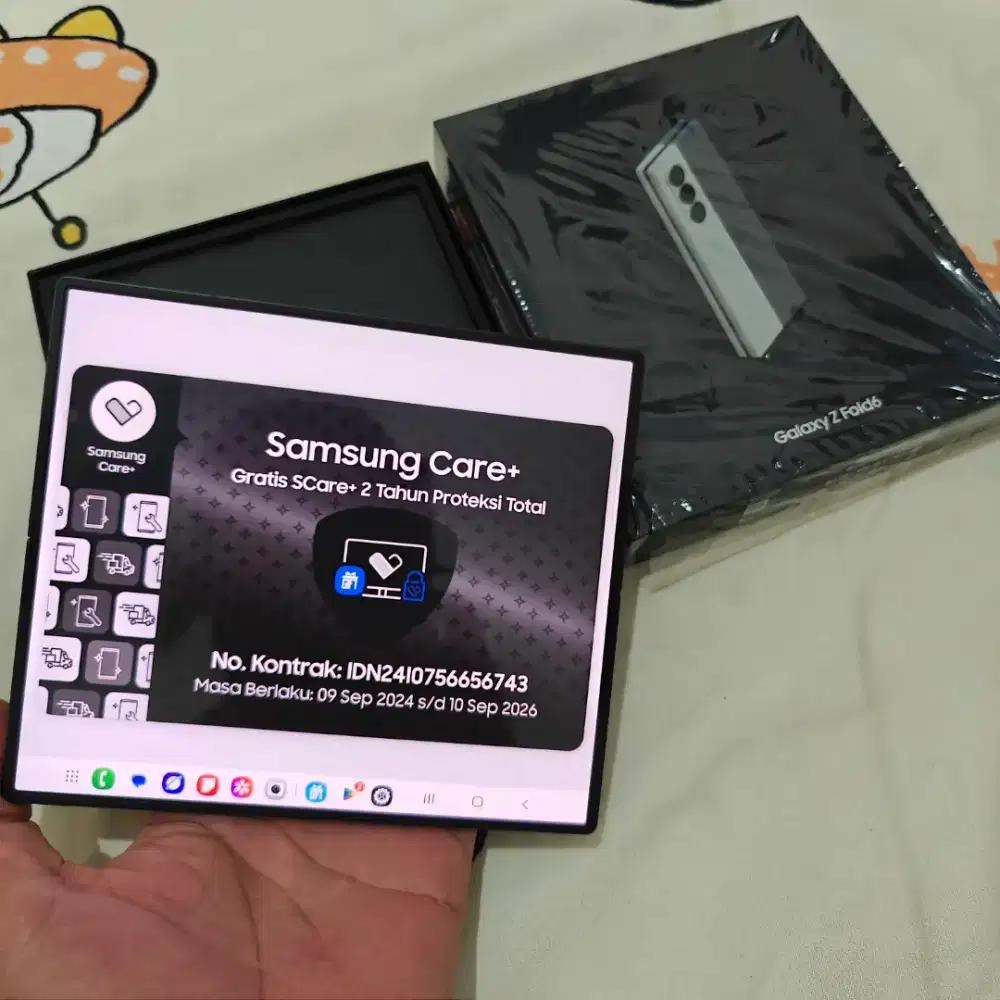 Samsung Galaxy Z FOLD 6 12/512 Mulus 100% Seperti Baru Garansi Panjang