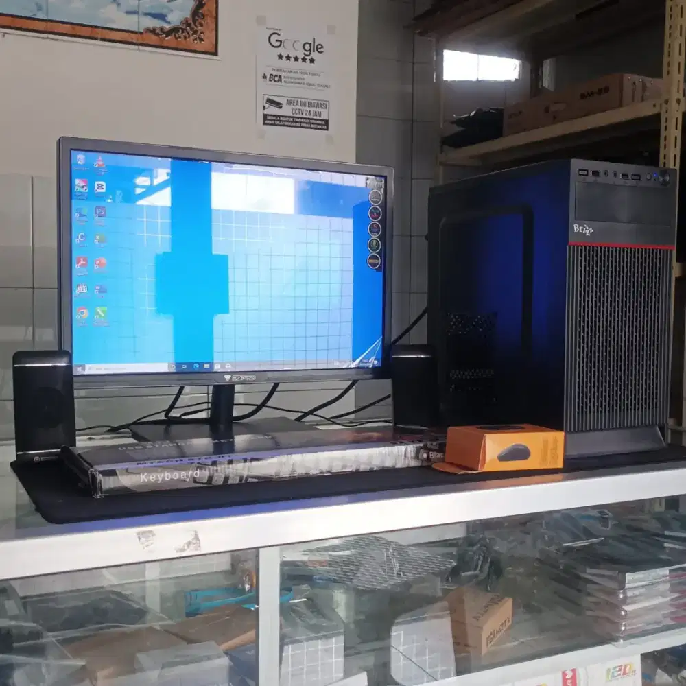 PC OFFICE FULLSET RAKITAN INTEL I5 4460 RAM 8GB SSD 128GB HDD 500GB