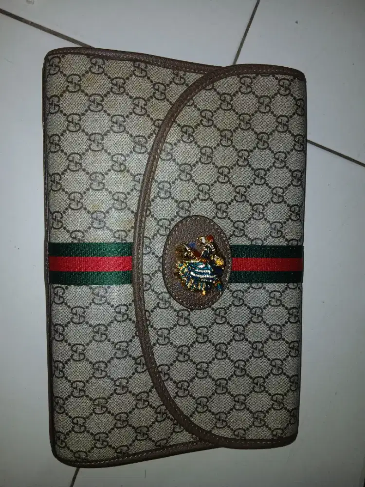Tas Gucci Tas Selempang GUCCI Rajah Web Chain GG Canvas