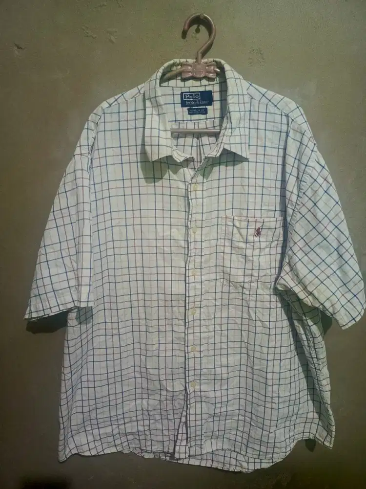 Kemeja Lengan Pendek Big Size Polo Ralph Lauren Original Full Tag