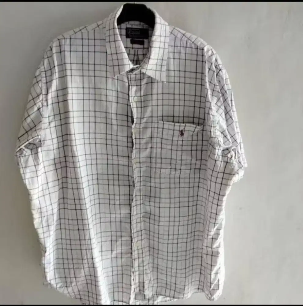 Kemeja Lengan Pendek Big Size Polo Ralph Lauren Original Full Tag