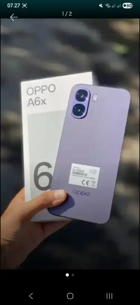 Oppo A6x 4/128 di jual cepat