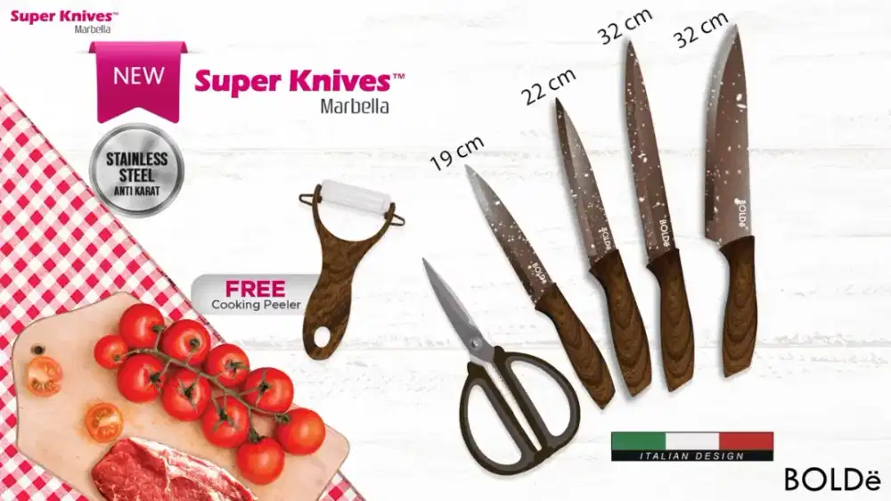 Bolde super knife pisau set