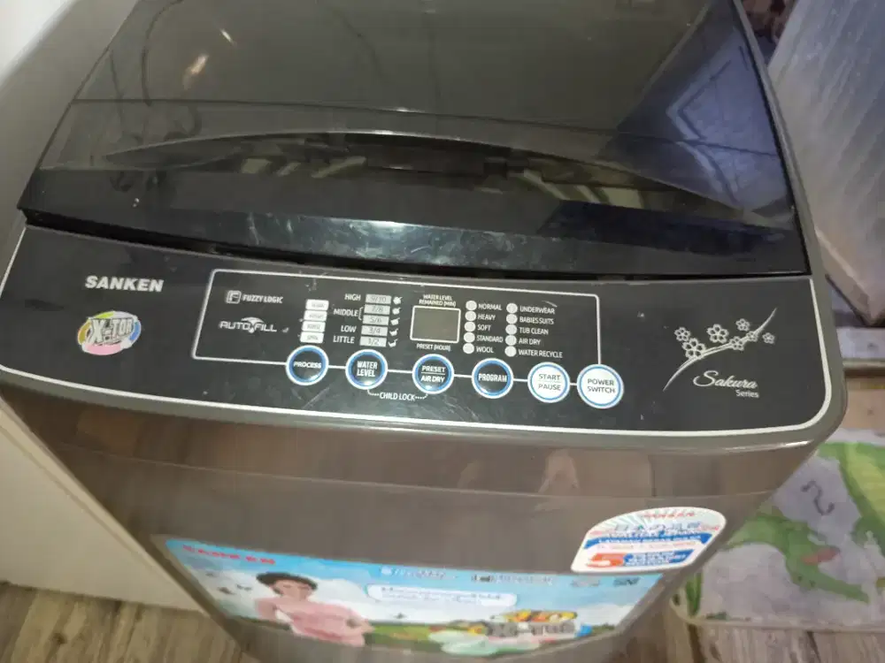 jual mesin cuci sanken top loading
