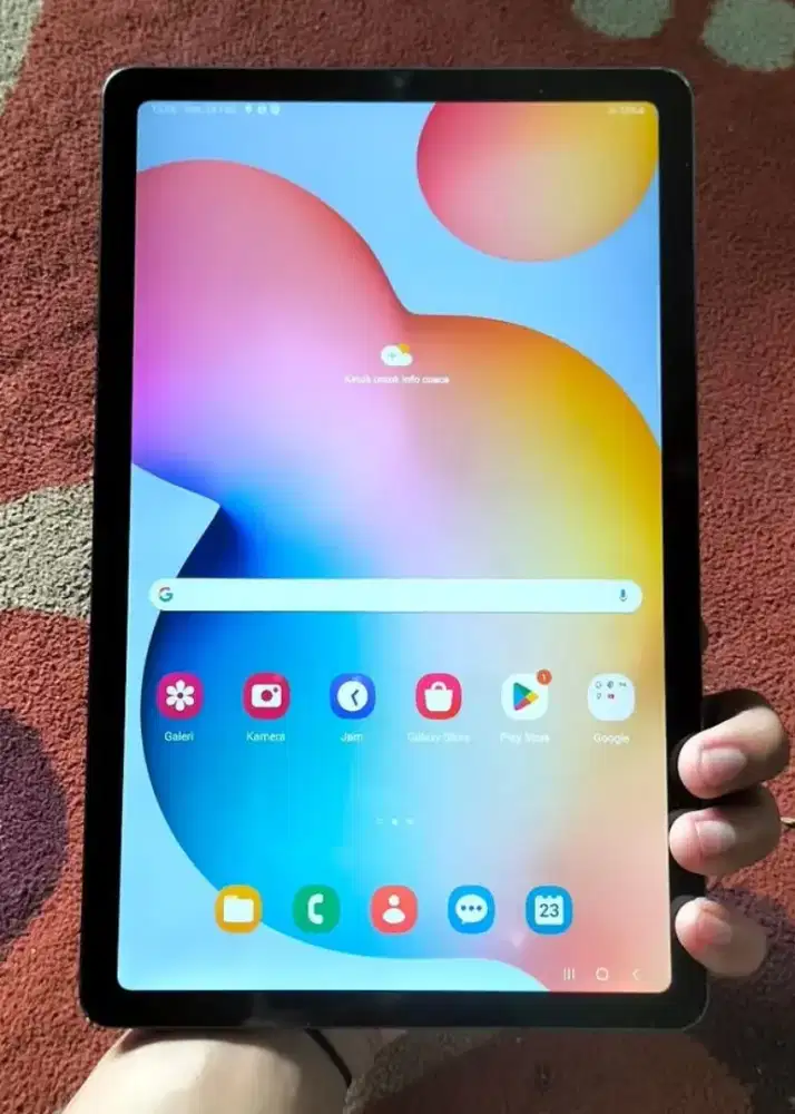Murah tab Samsung S6 lite 4/128 hitam mulus ada penawaran stylus