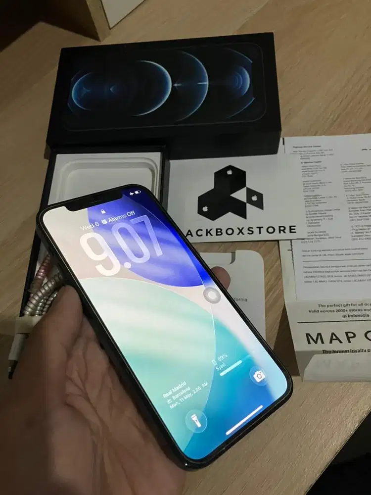 IPHONE 12 PRO 256GB DIGIMAP IBOX RESMI INDONESIA BLUE BIRU