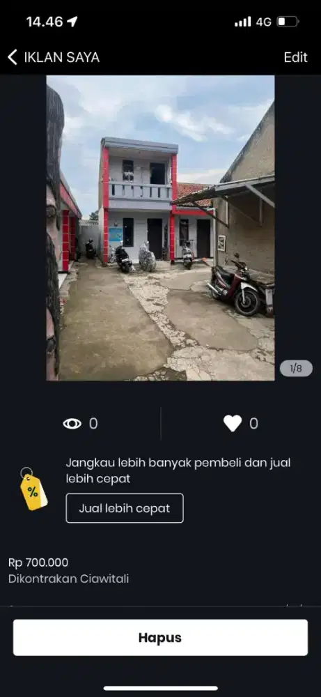 Dikontrak rumah ciawitali