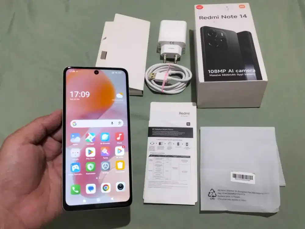 BU XIAOMI NOTE 14 RAM 8GB +4GB/ 128GB 4G 6,67in 108MP NFC 5500Mah G99