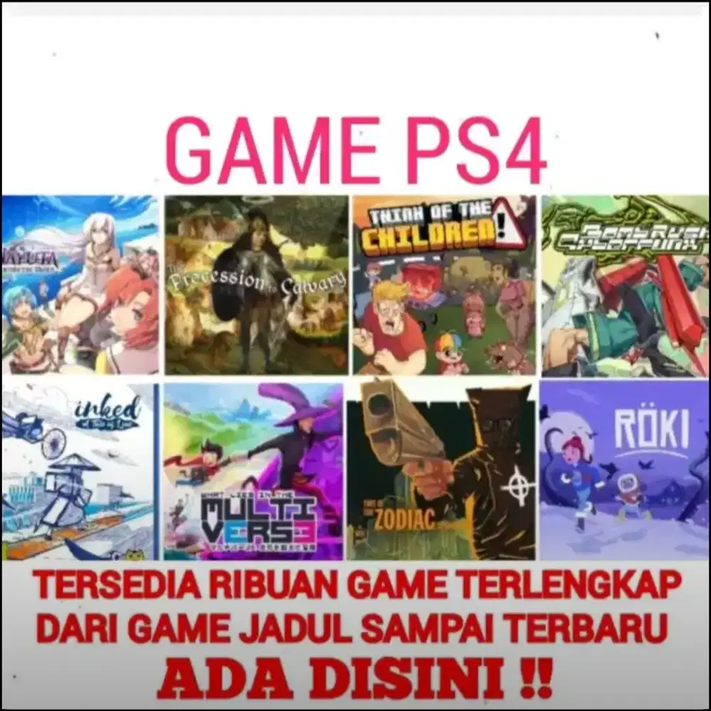 GAME PS4 (Baca Deskripsi) Murah Meriah