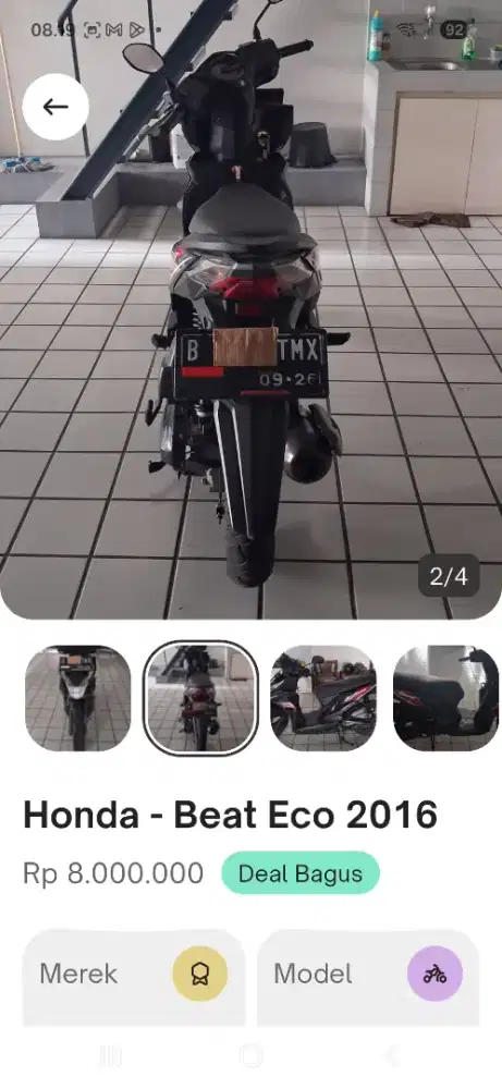 Honda beat fi 2016 murah