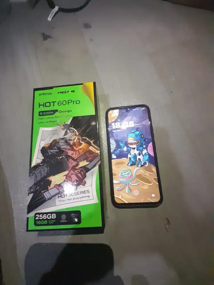 Infinix hot 60 pro 8/256gb baru 2 bulan garansi panjang