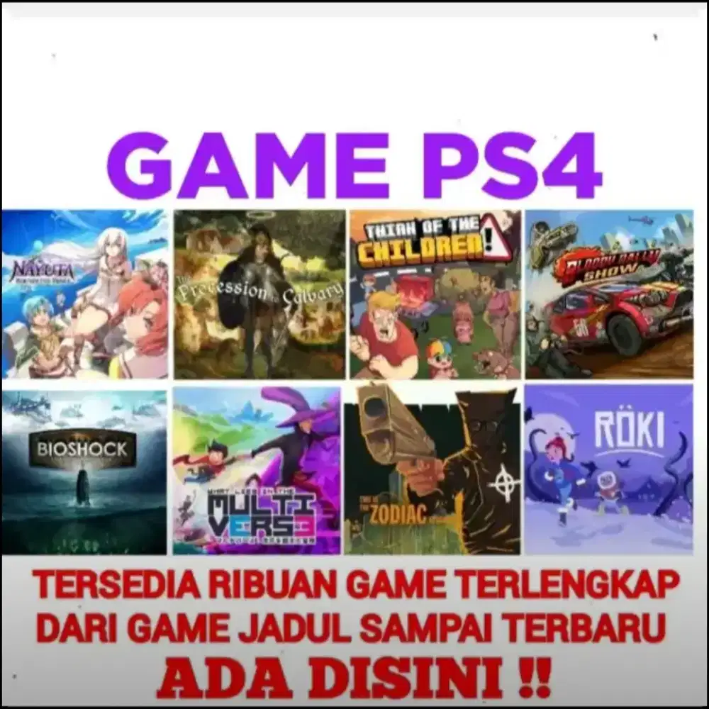 GAME PS4 (Baca Deskripsi)