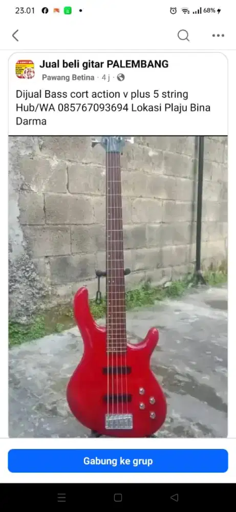 Bass Cort Action V Plus 5 String
