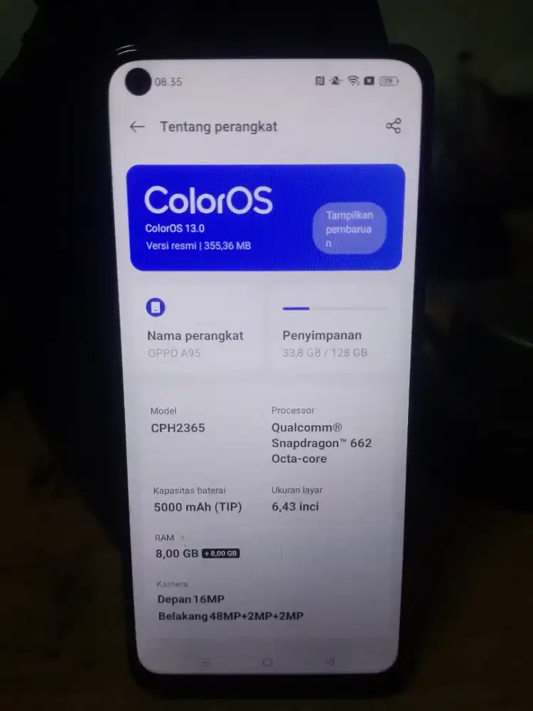 Oppo A95 8+8/128gb NFC.
