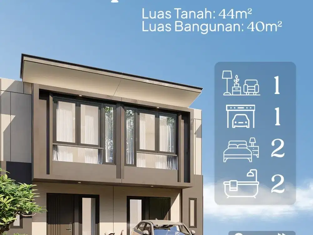 RUMAH BARU (5 menit ke Gading Serpong) - Tipe Tulip 4 x 11 The First Stone