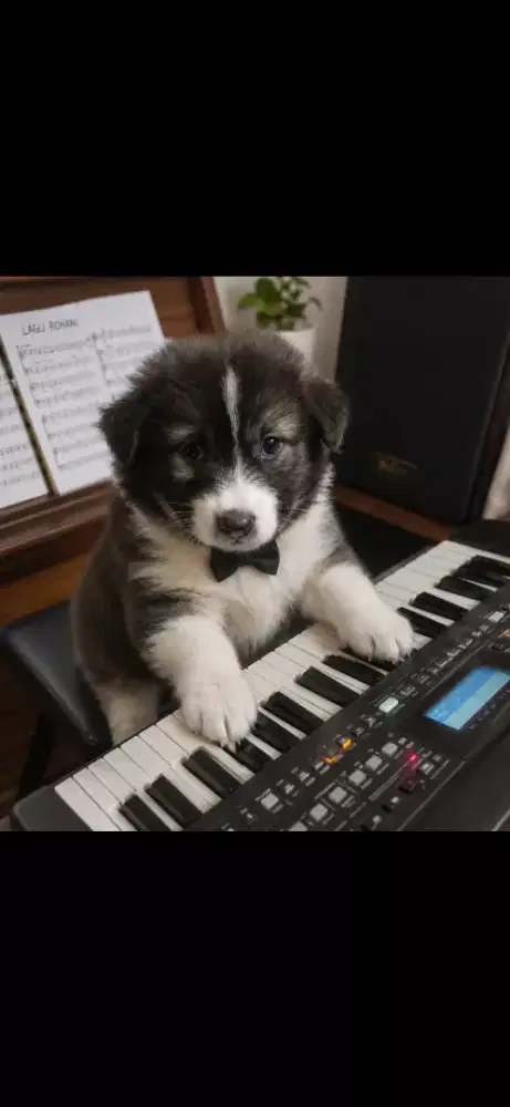 Anak anjing lucu pintar