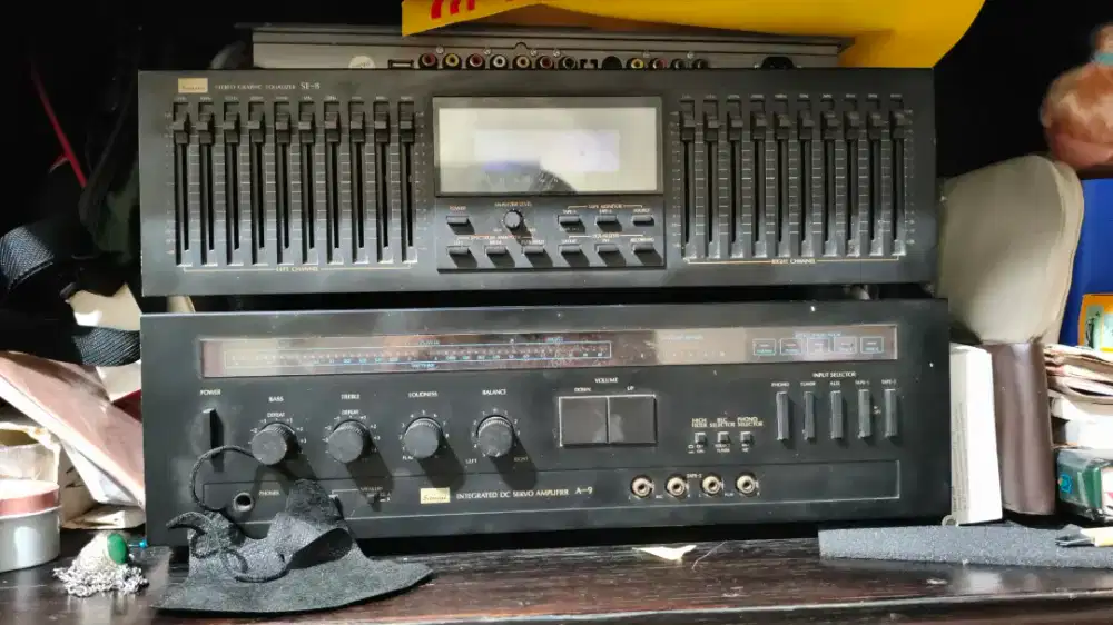 Tape deck, amplifier, equalizer sansui