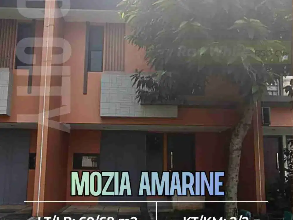 Rumah 2 Lantai di Mozia Amarine BSD City  Depan Taman