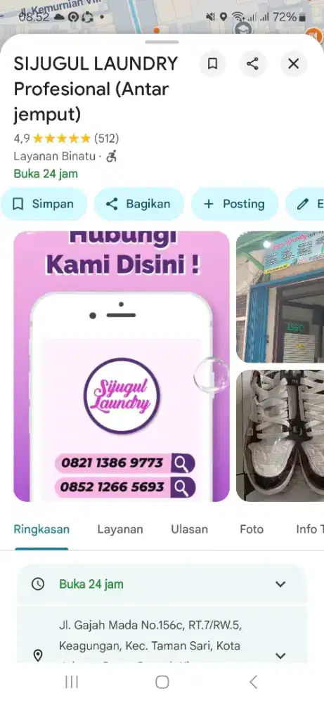 Dicari karyawan laundry