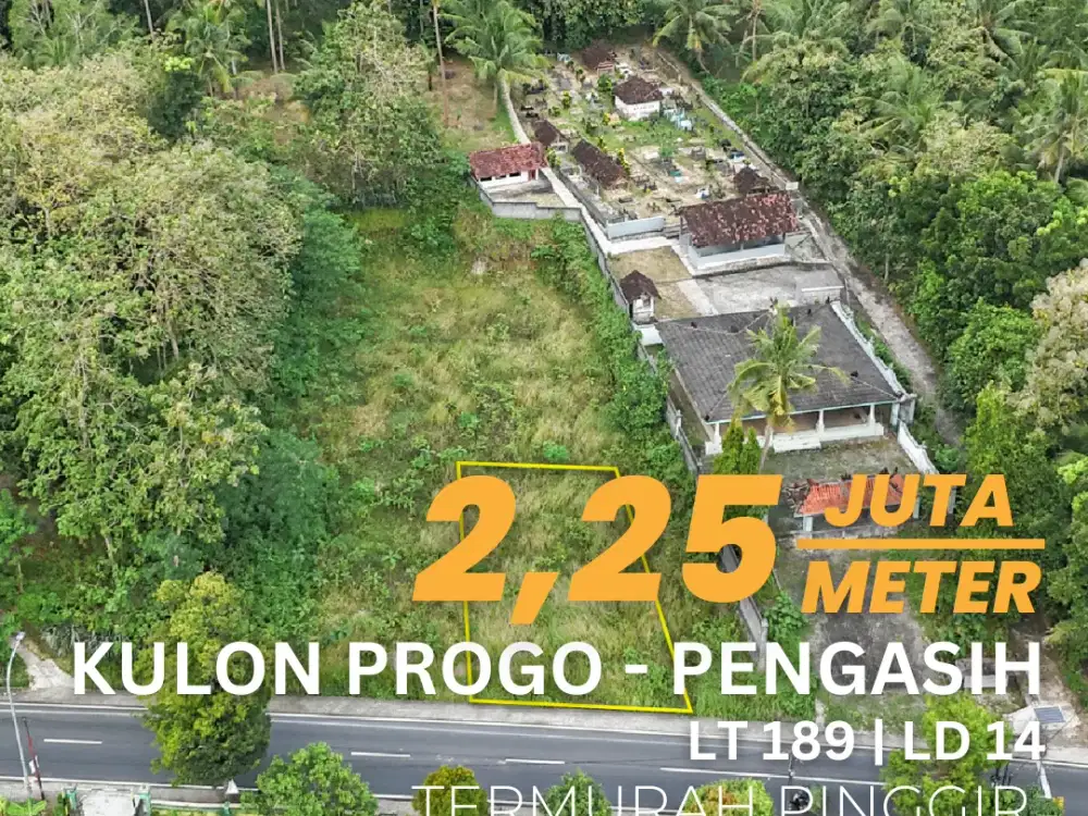 Jual Tanah Pinggir Jalan Kulon Progo Margoagung Cocok Hunian Homestay Tempat Usaha