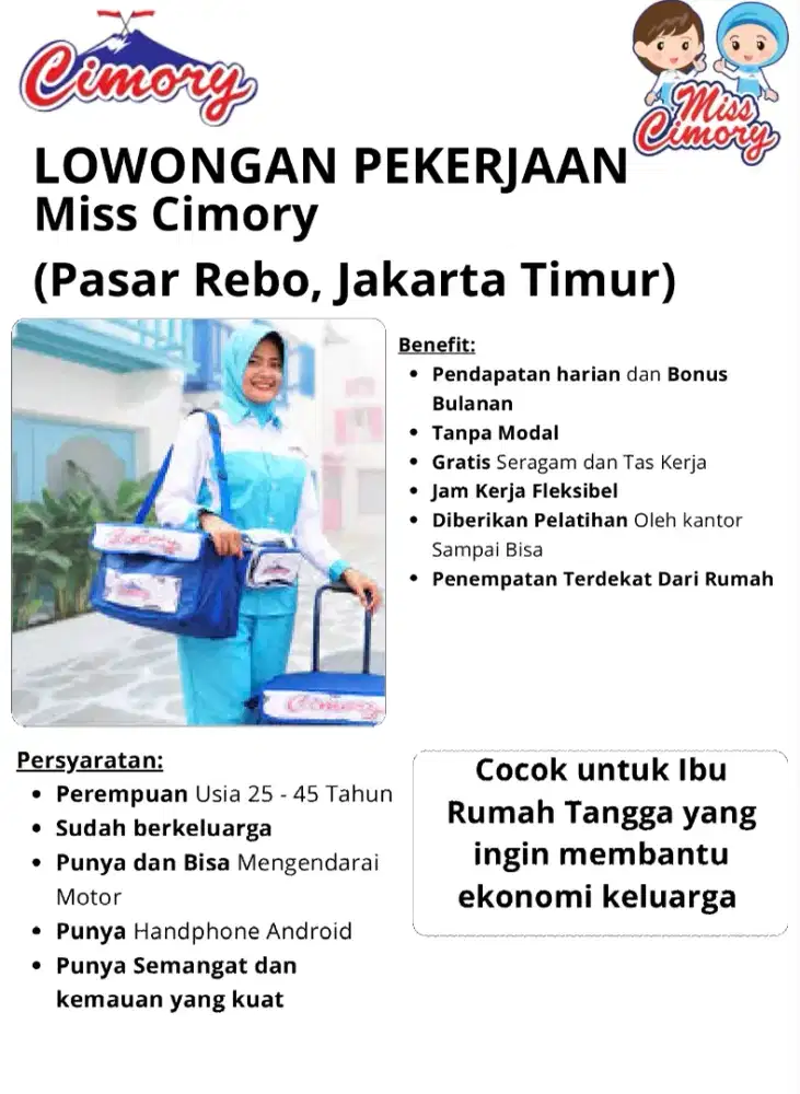 LOWONGAN PEKERJAAN MISS CIMORY