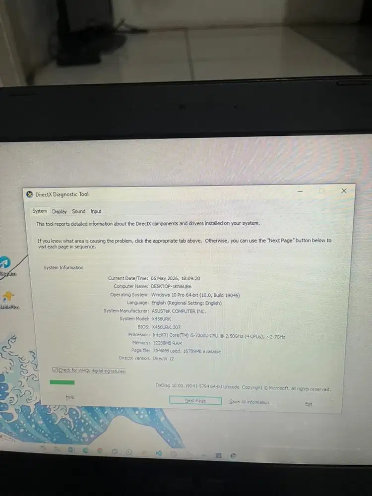 LAPTOP ASUS A456UR