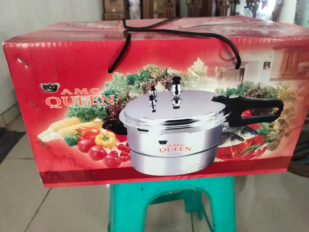 Jual pressure cooker merk AMC Queen Deluxe, belum pernah dipakai
