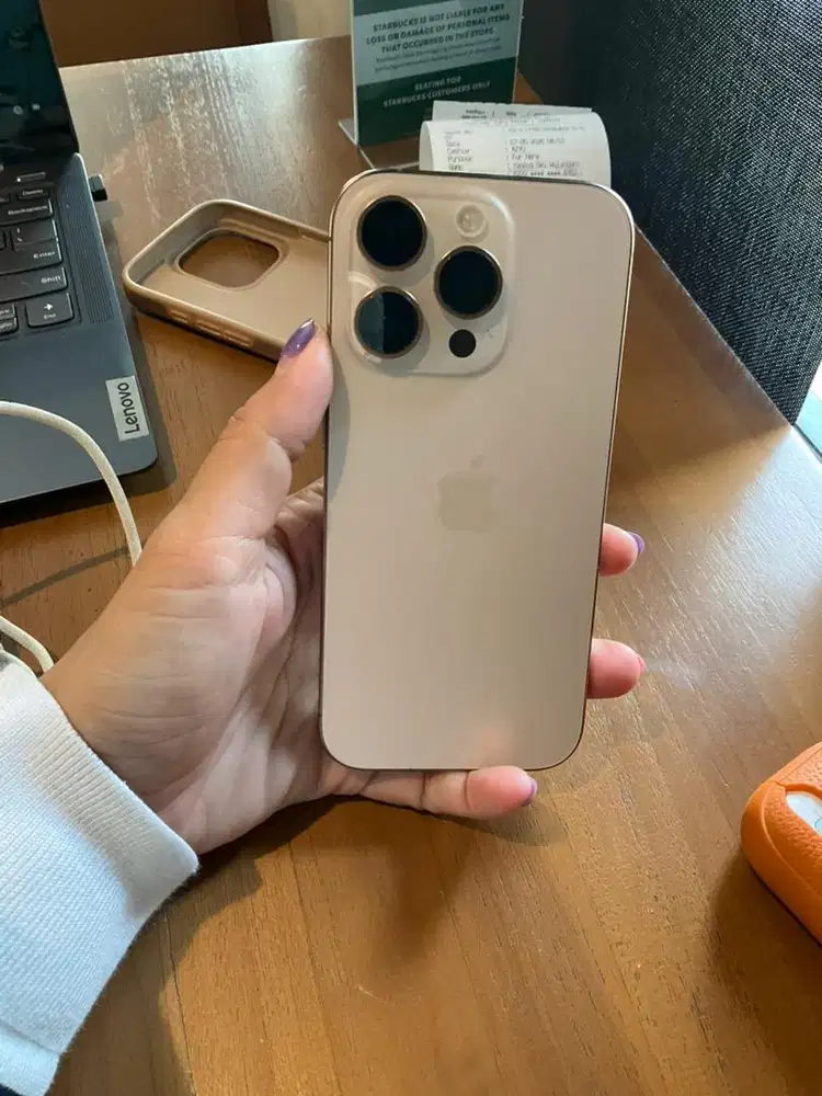 Iphone 16 pro 128 gb dessert titanium inter tax lengkap