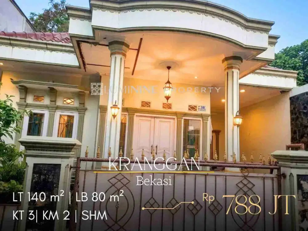DIJUAL RUMAH CANTIK HARGA MURAH DI KRANGGAN, DEKAT DENGAN PLASA CIBUBUR