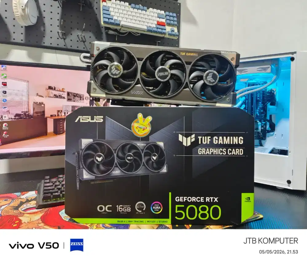 VGA ASUS TUF GAMING RTX 5080 16GB GDDR7 - GARANSI ON WPG 02/2028