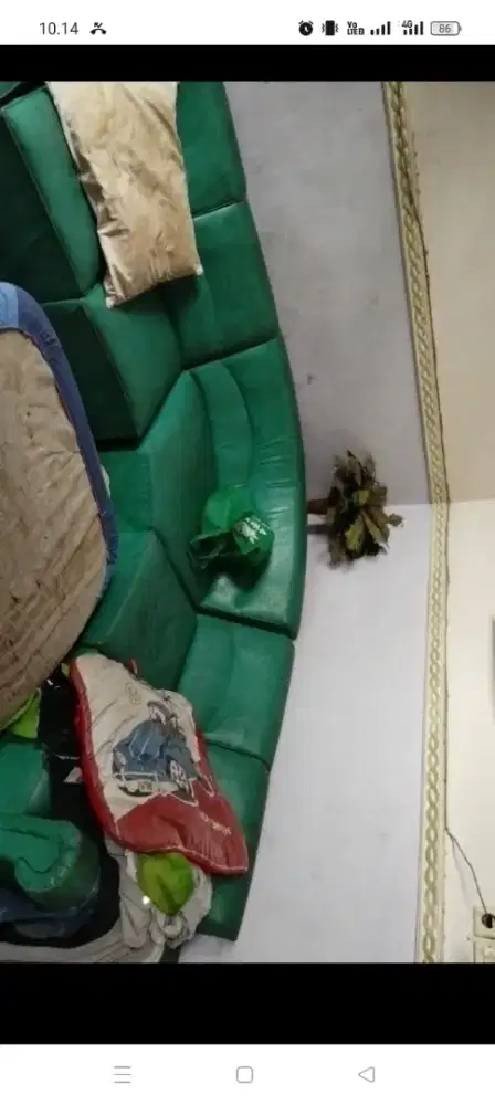 Sofa bekas warna ijo