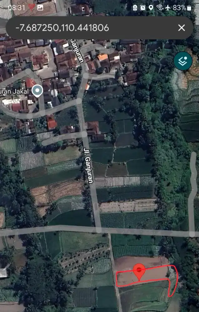 Dijual Tanah Dekat Jl Alternatif Turi Prambanan